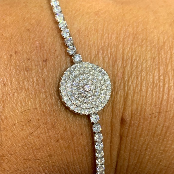 Tennis bracelet 925 with ideal cut cz’s - Picture 3 of 7